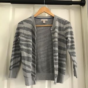 Banana Republic zebra print cardigan
